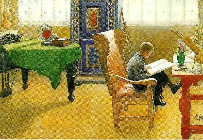 Carl Larsson Esbjorn i lanstolen France oil painting art